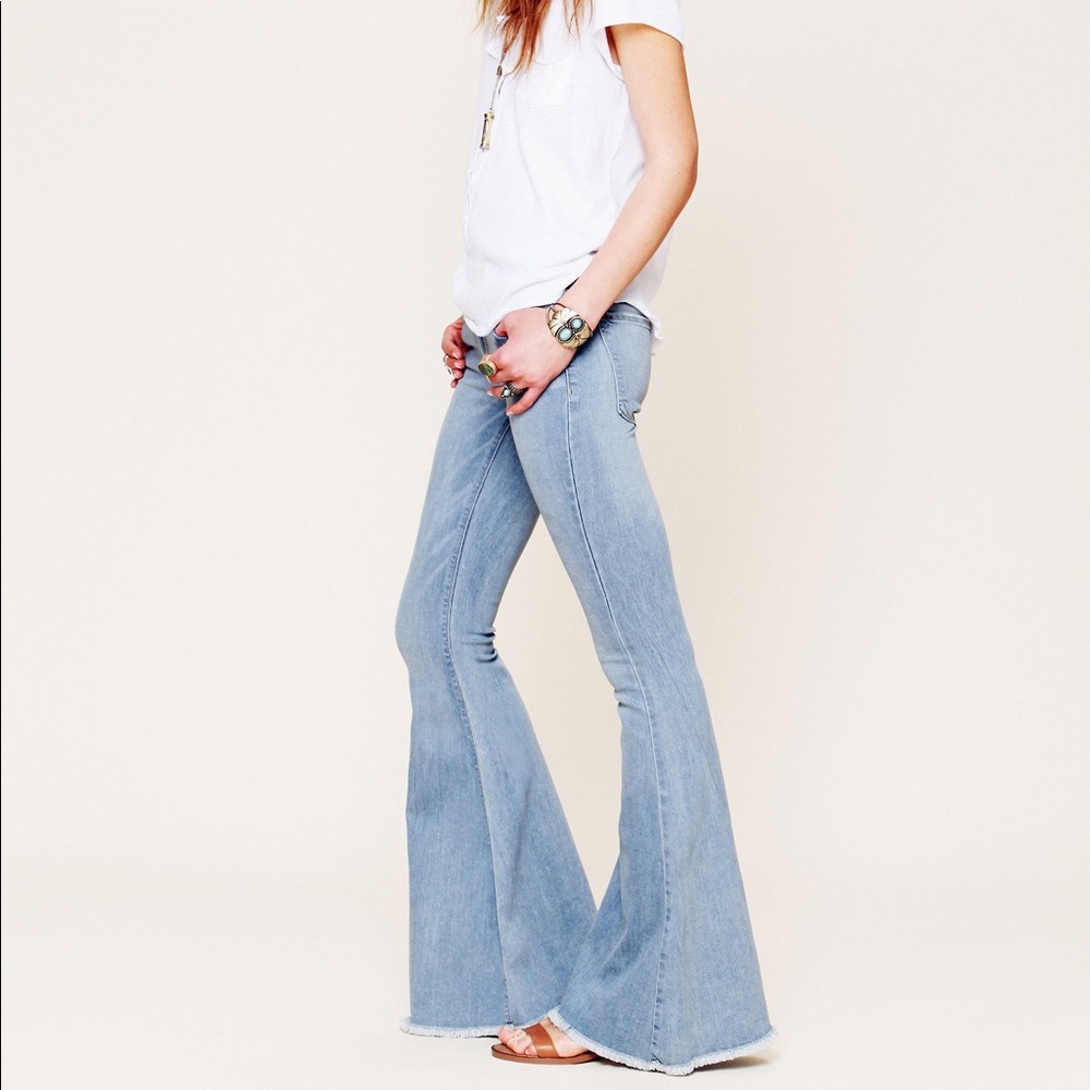Free People Denim Super Flare